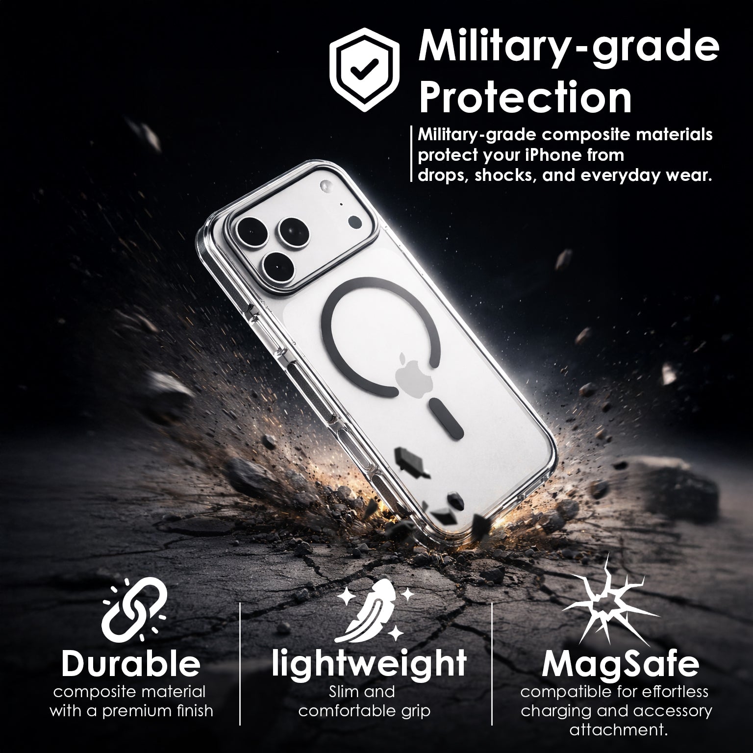 iPhone 17 Air Ice Crystal Case