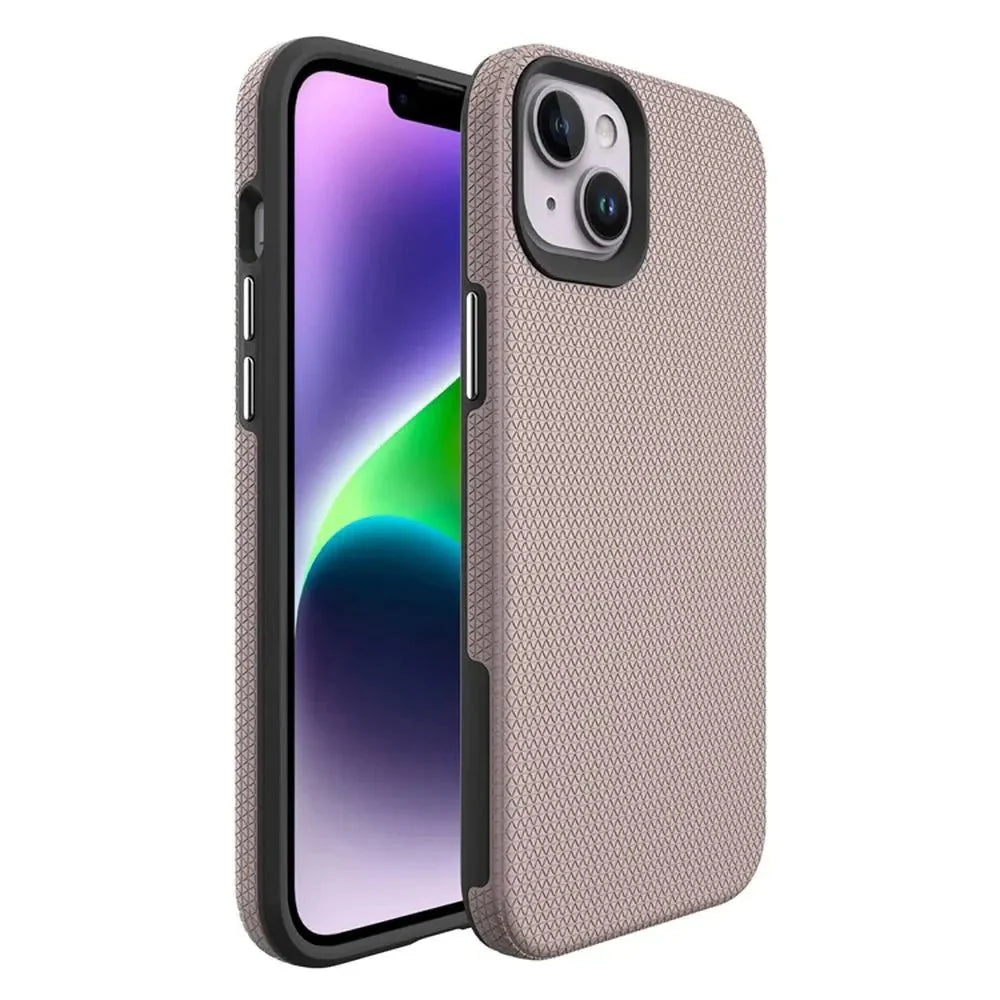 Phone case with textured finish on a white background