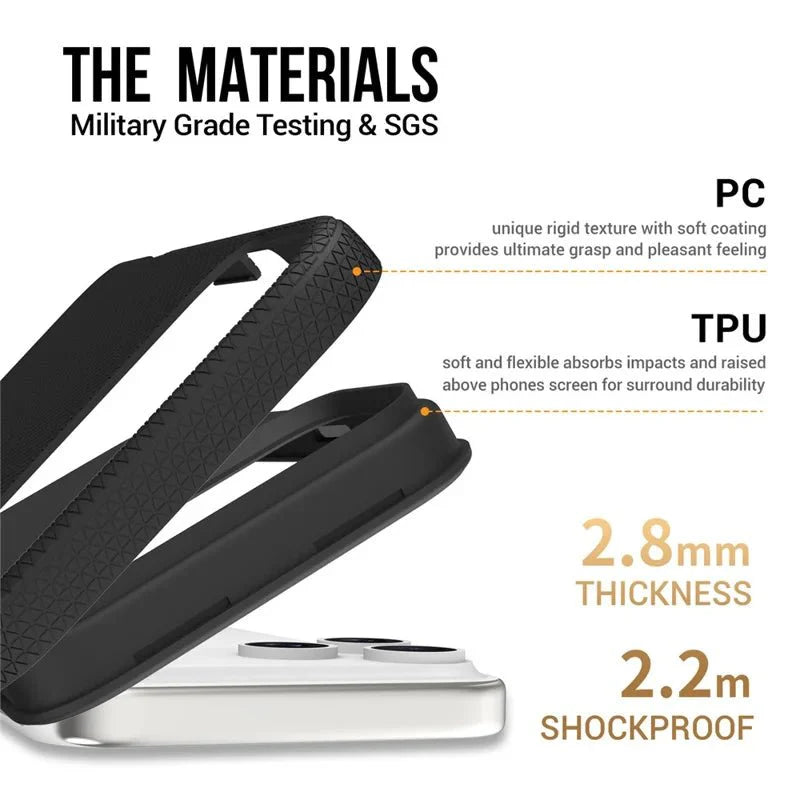 iPhone 16 Tough Hybrid Grip Case