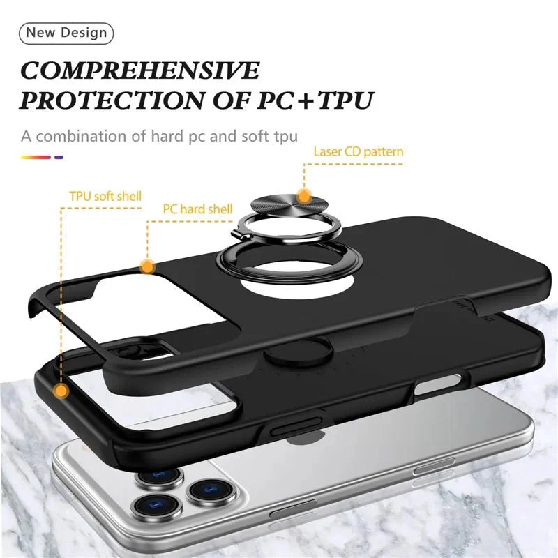 iPhone 11 Tough Hybrid Ring Case