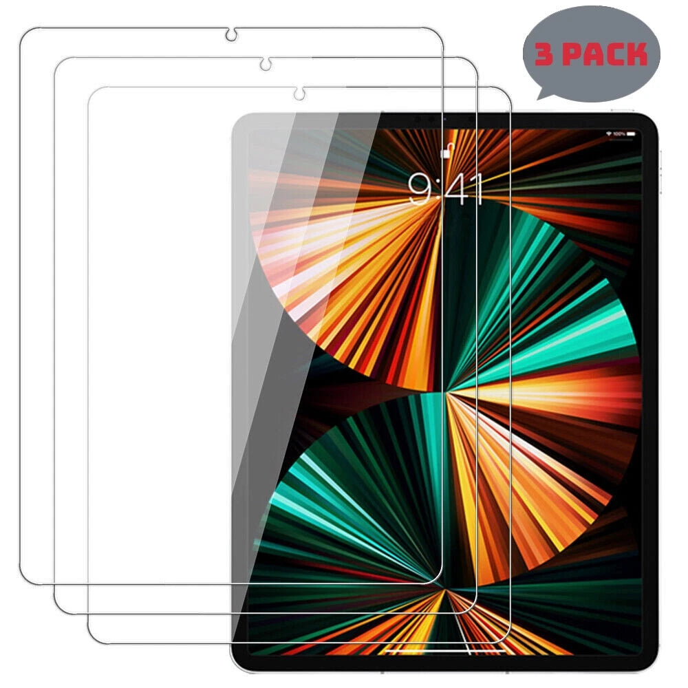 iPad Tempered Glass Screen Protectors Pack of 3