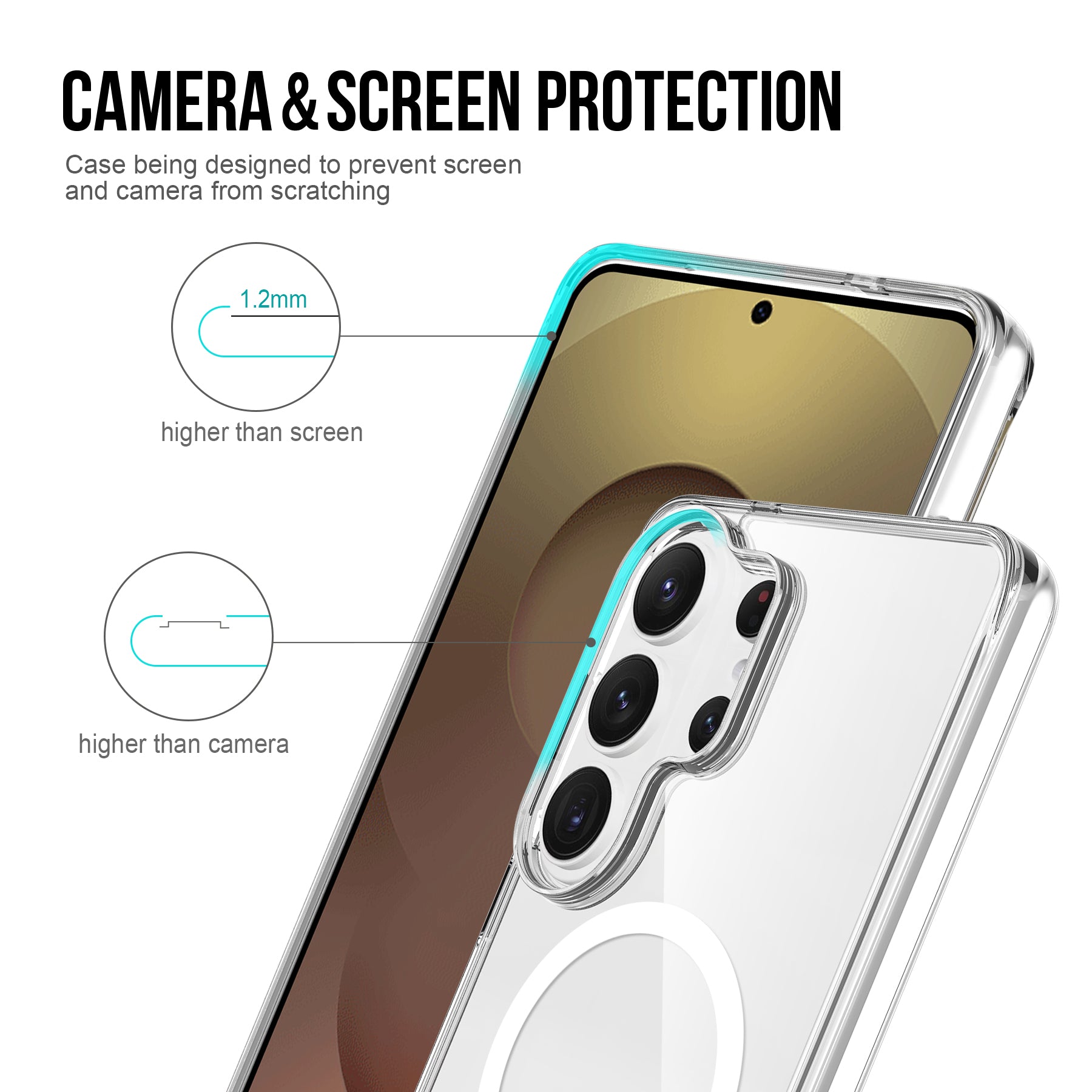 Samsung S25 Plus Clear Armor Magsafe Case