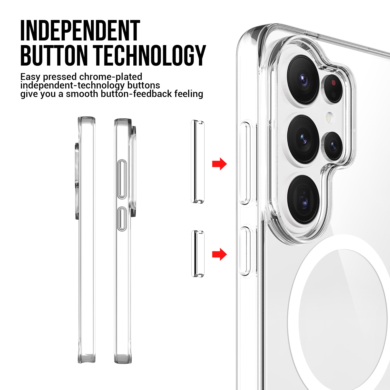 Samsung S25 Plus Clear Armor Magsafe Case