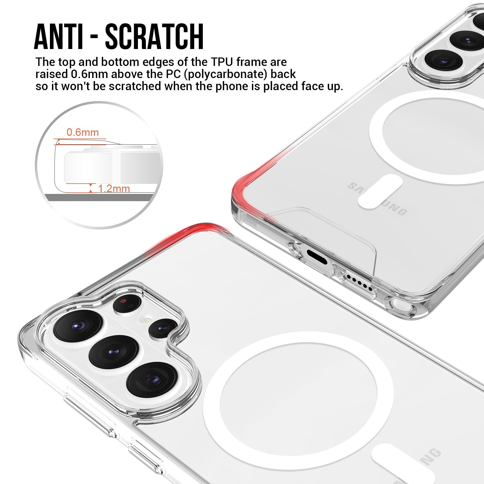 Samsung S25 Plus Clear Armor Magsafe Case