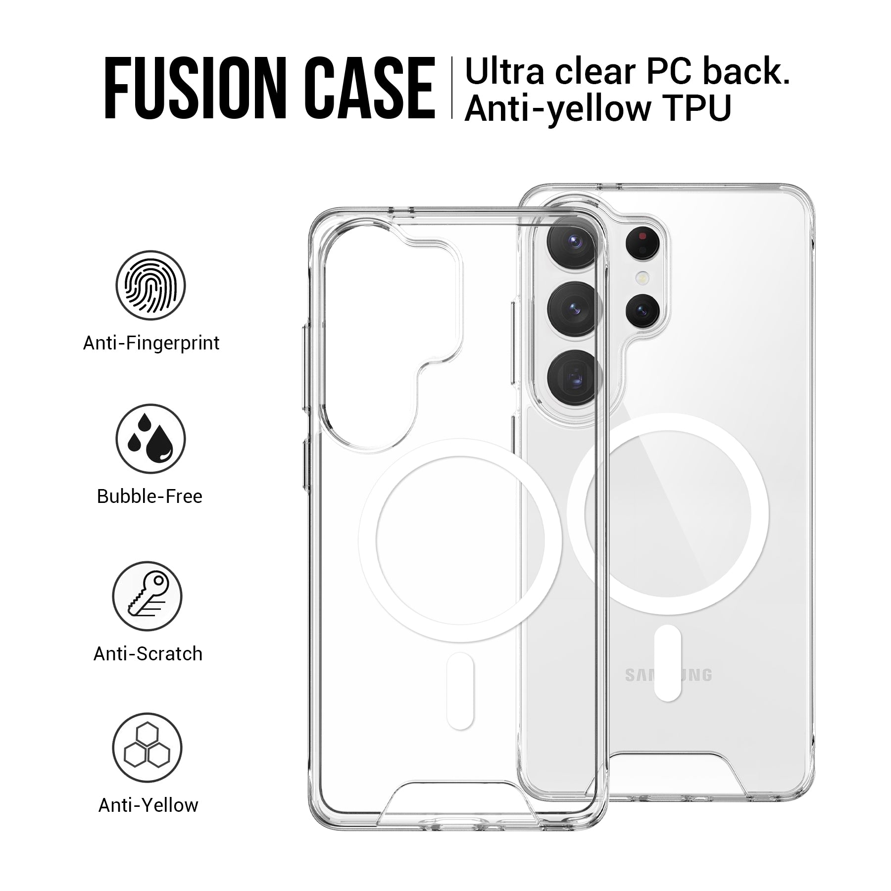 Samsung S25 Plus Clear Armor Magsafe Case