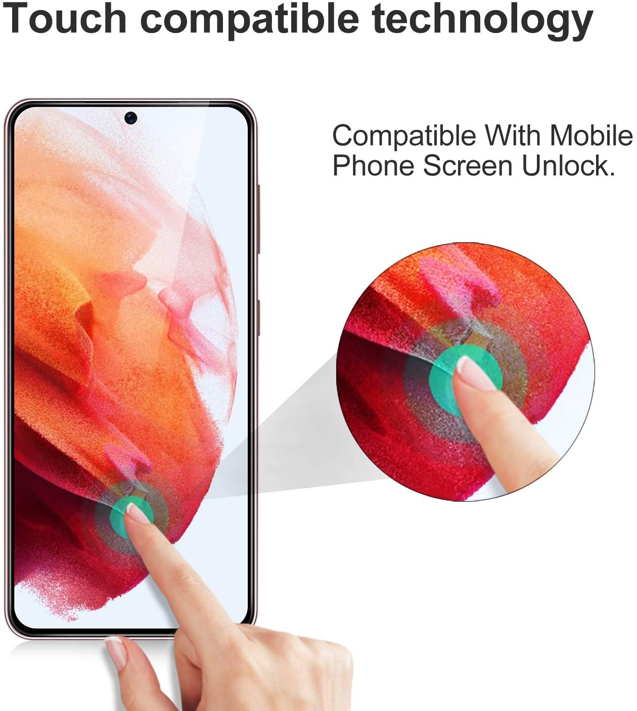 Samsung Screen Protector Tempered glass Pack of 3