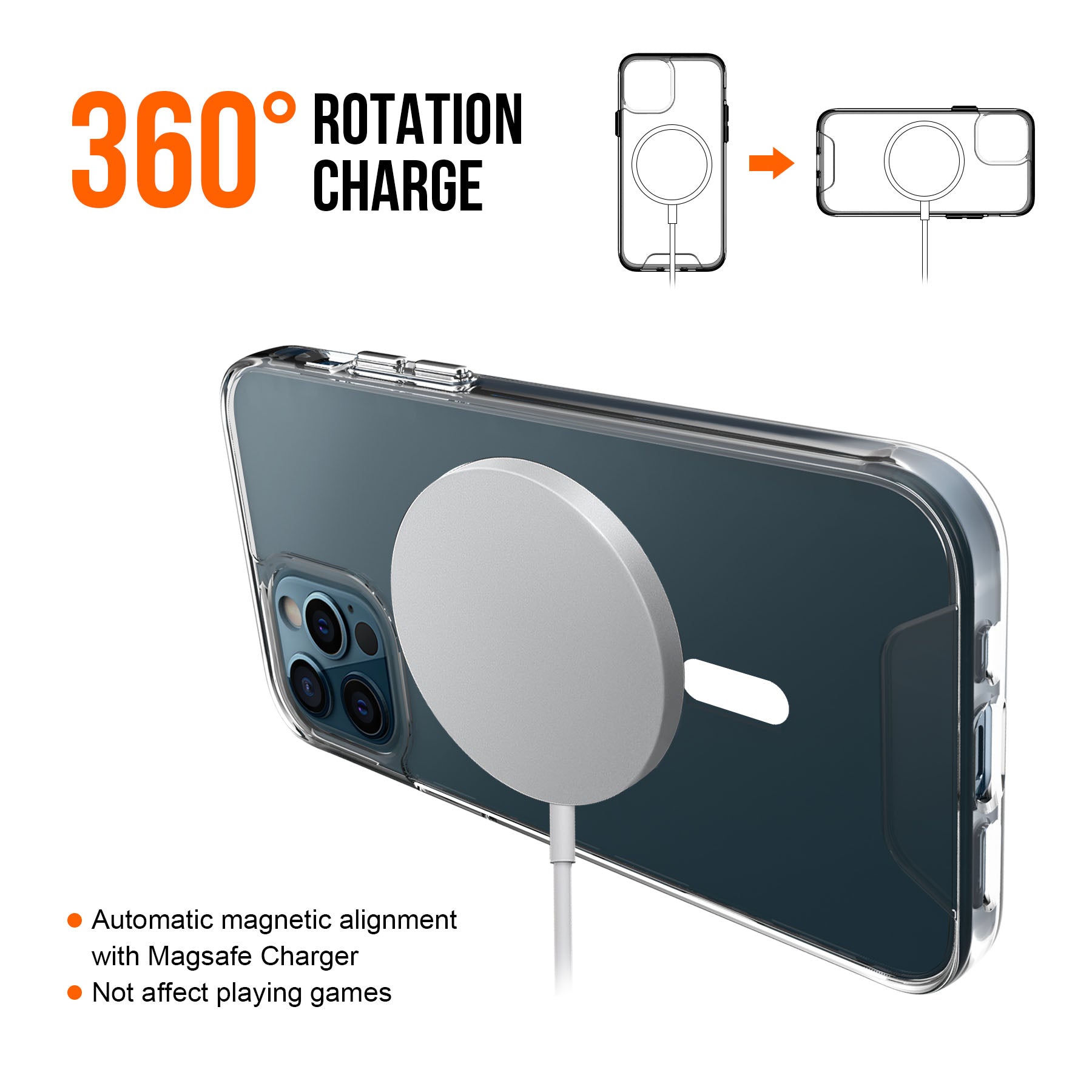 iPhone 12 Mini Tough Clear MagSafe Case